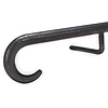Smeedijzeren trapleuning op maat - rond massief (20 mm) - Incl. rechte leuninghouders (gelast) - transparante coating