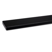 Zwarte trapleuning - rechthoekig (50x10 mm)