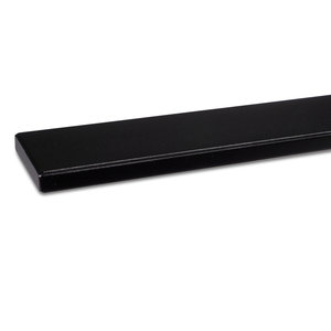 Zwarte trapleuning - rechthoekig (50x10 mm)