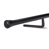 Smeedijzeren trapleuning op maat - ZWART - rond massief (20 mm) - incl. rechte leuninghouders (gelast) - coating zwart RAL 9005