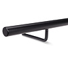 Smeedijzeren trapleuning op maat - ZWART - rond massief (20 mm) - incl. ronde leuninghouders (gelast) - coating zwart RAL 9005