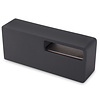 Antraciet leuninghouder - TYPE 13 - recht - voor 40x10 mm trapleuningen - coating donkergrijs RAL 7016 of 7021