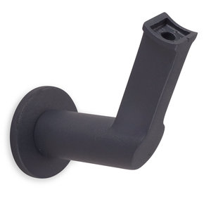 Antraciet leuninghouder - TYPE 17 - rond