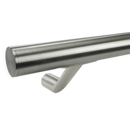 Inox trapleuning op maat - rond - incl. leuninghouders TYPE 7