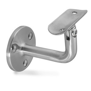 Inox leuninghouder - TYPE 1 VARIABEL - rond