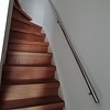 Inox trapleuning op maat - gepolijst - rond - incl. leuninghouders TYPE 3