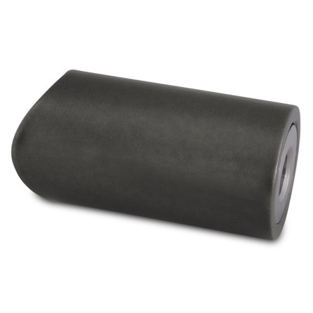 Gunmetal trapleuning (gecoat) op maat - rond smal - incl. leuninghouders TYPE 14 - coating zwarte staal look