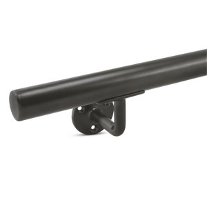 Gunmetal trapleuning - rond smal - incl. dragers TYPE 1