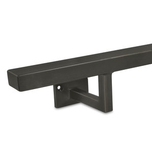 Gunmetal trapleuning - rechthoekig (40x20 mm) - incl. dragers TYPE 10