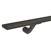Gunmetal trapleuning (gecoat) op maat - rechthoekig (40x10 mm) - incl. leuninghouders TYPE 7 - coating zwarte staal look Gunmetal trapleuning (gecoat) op maat - rechthoekig (40x10 mm) - incl. leuninghouders TYPE 7 - coating zwarte staal look