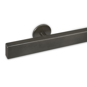 Gunmetal trapleuning - rechthoekig (40x20 mm) - incl. dragers TYPE 5