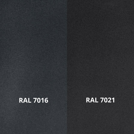 Antraciet leuninghouder - TYPE 13 - recht - voor 40x10 mm trapleuningen - coating donkergrijs RAL 7016 of 7021