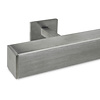 Inox trapleuning op maat - vierkant (40x40 mm) - incl. leuninghouders TYPE 16