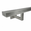 Inox trapleuning op maat - rechthoekig (40x15 mm) - incl. leuninghouders TYPE 11