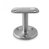 Inox leuninghouder - TYPE 4 - rond - voor ronde trapleuningen (42,4 mm) - voor buiten