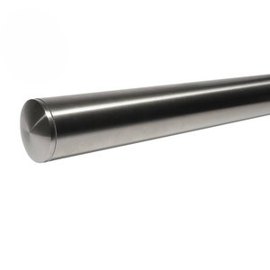 Inox trapleuning - voor buiten - rond
