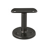 Gunmetal trapleuning (gecoat) op maat - rond - incl. leuninghouders TYPE 4 - coating zwarte staal look
