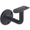 Antraciet leuninghouder - TYPE 1 - rond - voor ronde trapleuningen (42,4 mm) - coating donkergrijs RAL 7016 of 7021