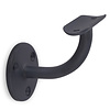 Antraciet leuninghouder - TYPE 2 - rond - voor ronde trapleuningen (42,4 mm) - coating donkergrijs RAL 7016 of 7021