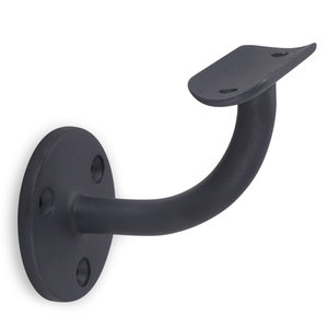 Antraciet leuninghouder - TYPE 2 - rond