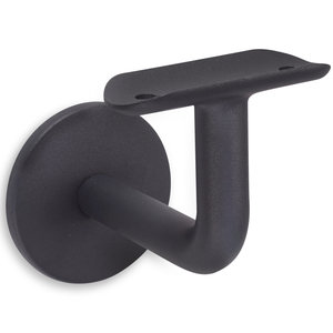 Antraciet leuninghouder - TYPE 3 - rond
