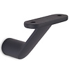 Antraciet trapleuning (gecoat) op maat - vierkant (40x40 mm) - incl. leuninghouders TYPE 7 - coating donkergrijs RAL 7016 of 7021