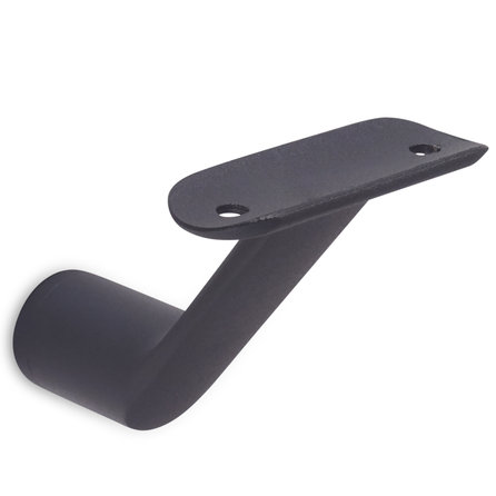 Antraciet trapleuning (gecoat) op maat - rond - incl. leuninghouders TYPE 7 - coating donkergrijs RAL 7016 of 7021 Antraciet trapleuning (gecoat) op maat - rond - incl. leuninghouders TYPE 7 - coating donkergrijs RAL 7016 of 7021
