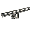 Inox trapleuning op maat - rond smal - incl. leuninghouders TYPE 3