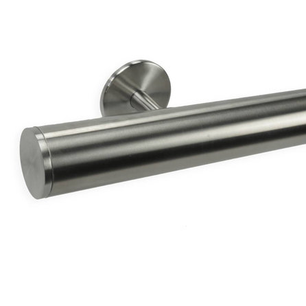 Inox trapleuning op maat - rond - incl. leuninghouders TYPE 5