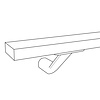 Trapleuning in RAL kleur naar wens (gecoat) op maat - rechthoekig (40x15 mm) - incl. leuninghouders TYPE 7 - coating in iedere RAL kleur Trapleuning in RAL kleur naar wens (gecoat) op maat - rechthoekig (40x15 mm) - incl. leuninghouders TYPE 7 - coating in iedere RAL kleur