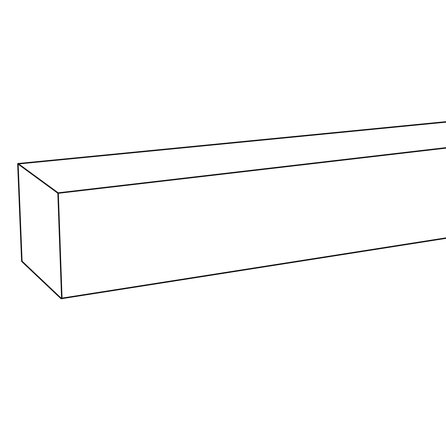 Trapleuning in RAL kleur naar wens (gecoat) op maat - vierkant (40x40 mm) - coating in iedere RAL kleur