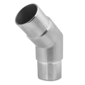 Inox bocht - 45 graden - 42,4 mm