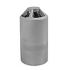 Inox koppelstuk - recht - t.b.v. ronde leuning 42,4 mm - Trapleuning verbindings- / verlengingsstuk