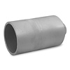 Inox koppelstuk - recht - t.b.v. ronde leuning 42,4 mm - Trapleuning verbindings- / verlengingsstuk