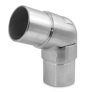Inox bocht - variabel - 0-70 graden - 42,4 mm