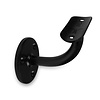 Zwarte leuninghouder - TYPE 2 - rond - voor ronde trapleuningen (42,4 mm) - coating zwart RAL 9005