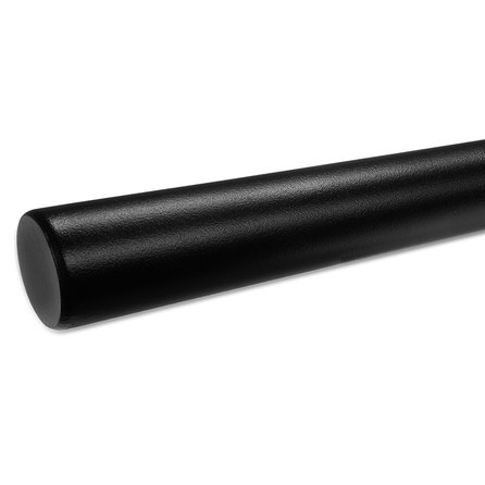 Zwarte trapleuning (gecoat) op maat - rond - coating zwart RAL 9005
