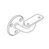 Leuninghouder in RAL kleur naar wens - TYPE 2 - rond - voor ronde trapleuningen (42,4 mm) - coating in iedere RAL kleur