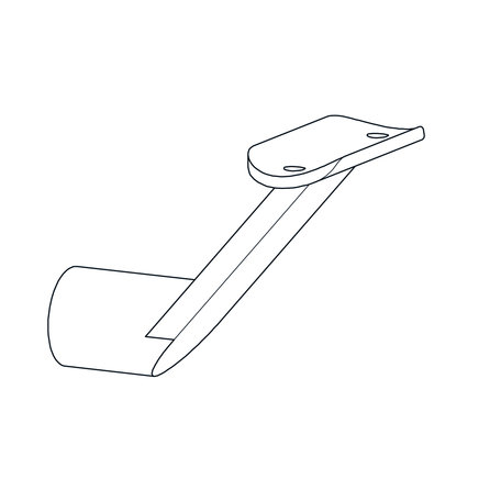 Leuninghouder in RAL kleur naar wens - TYPE 7 - rond - voor ronde trapleuningen (42,4 mm) - coating in iedere RAL kleur Leuninghouder in RAL kleur naar wens - TYPE 7 - rond - voor ronde trapleuningen (42,4 mm) - coating in iedere RAL kleur