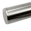 Proefstuk - inox trapleuning - 10 cm lang + einddop