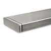 Proefstuk - inox trapleuning - 10 cm lang + einddop