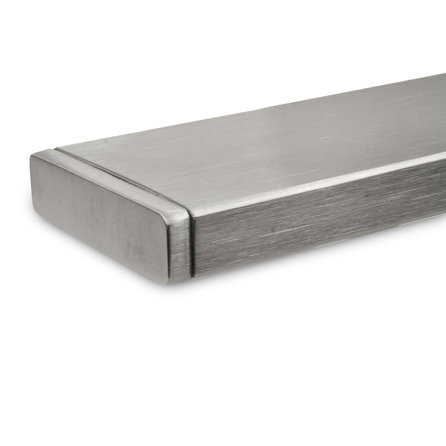 Proefstuk - inox trapleuning - 10 cm lang + einddop