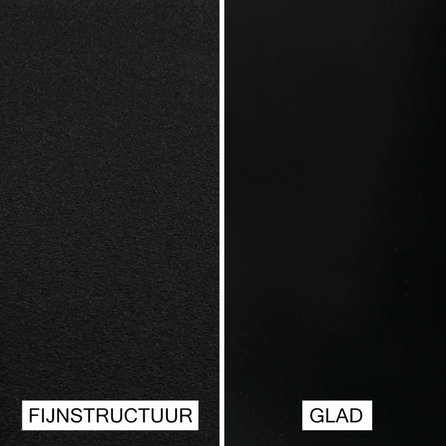 Zwarte trapleuning (gecoat) op maat - rechthoekig (50x10 mm) - incl. leuninghouders TYPE 4 - coating zwart RAL 9005