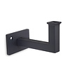 Antraciet leuninghouder - TYPE 10 - recht - voor rechthoekige / vierkante trapleuningen - coating donkergrijs RAL 7016 of 7021