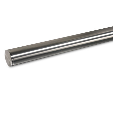 Inox trapleuning op maat - rond smal - voor buiten