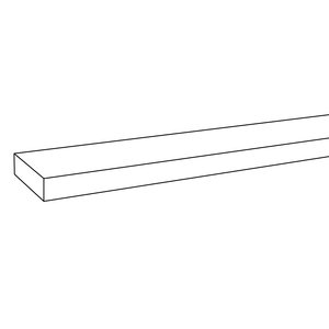 Trapleuning in RAL kleur naar wens - voor buiten - rechthoekig (40x10 mm)
