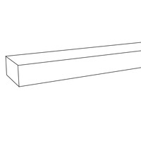Trapleuning in RAL kleur naar wens - voor buiten - rechthoekig (40x20 mm)