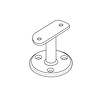 Leuninghouder in RAL kleur naar wens - TYPE 4 - rond - voor ronde trapleuningen (42,4 mm) - coating in iedere RAL kleur - voor buiten