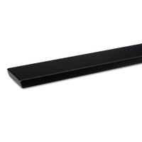 Zwarte trapleuning - voor buiten - rechthoekig (40x10 mm)
