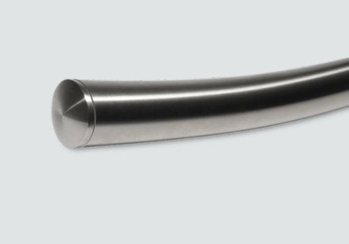 Trapleuning inox - gebogen